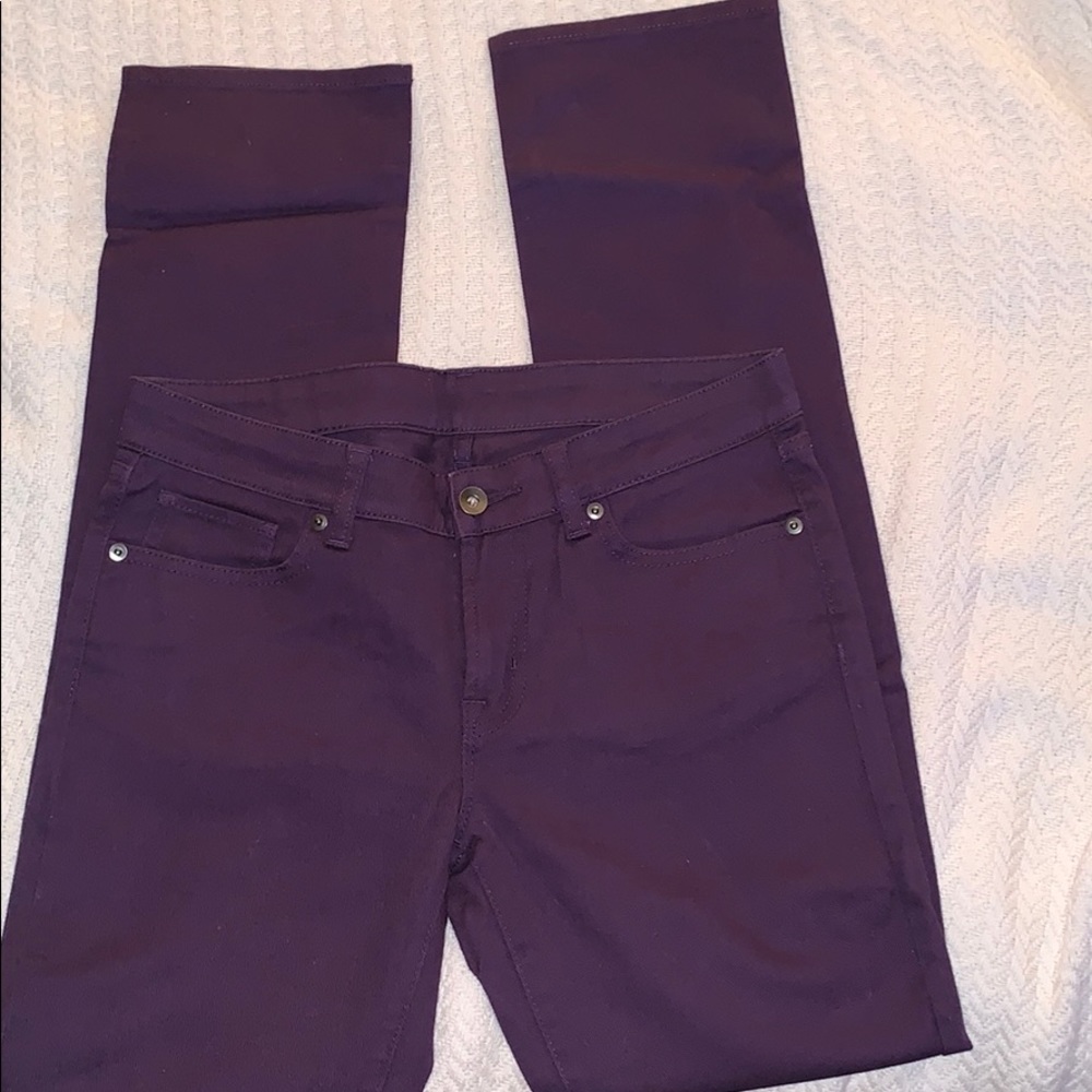 Uniqlo Purple Skinny Jeans - (#14)